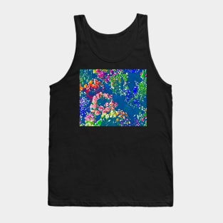 Abstract multicolor floral pattern Tank Top